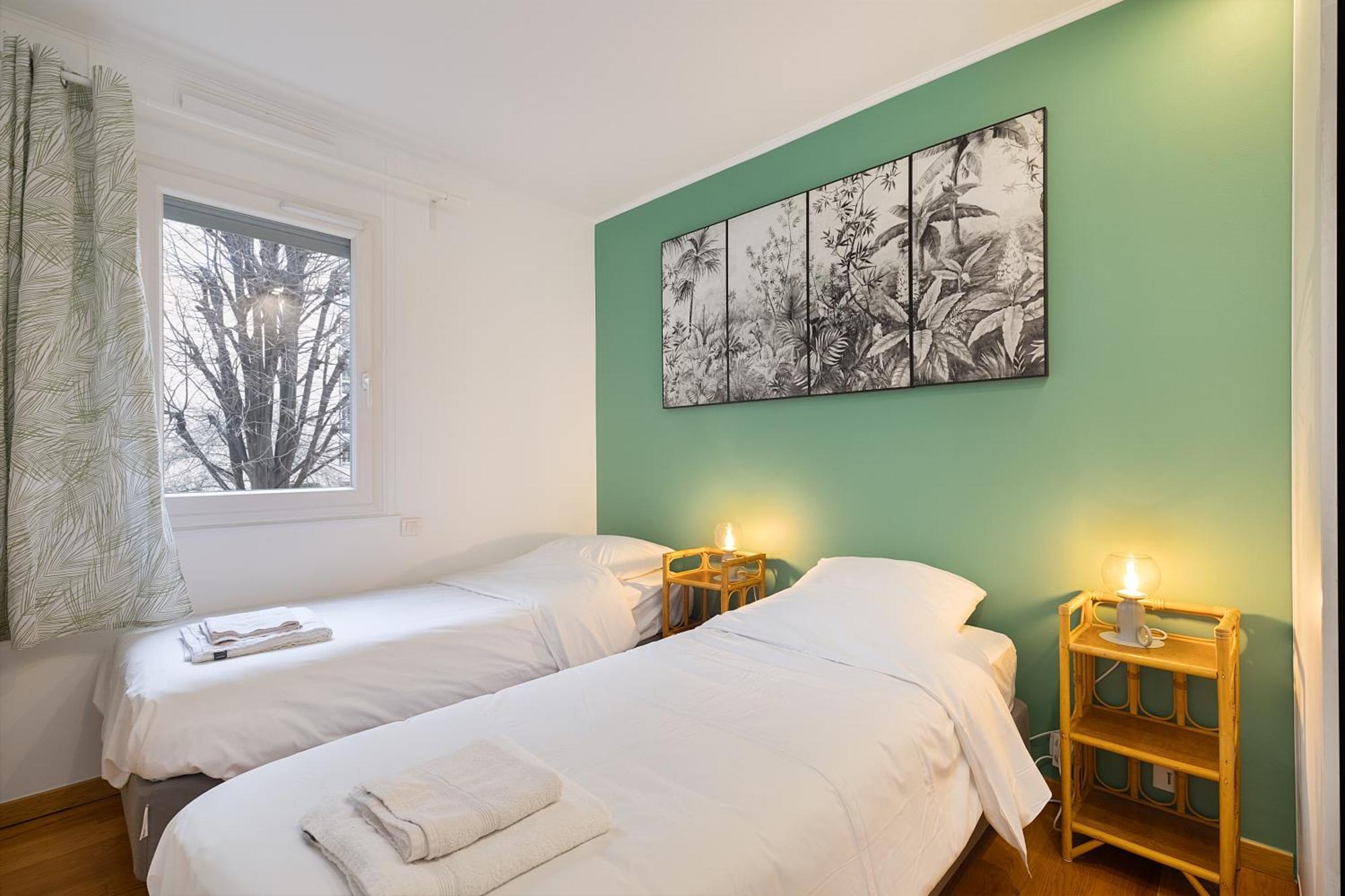 Cosy'n Paris - Parking Secure - Metro 14 - Wifi - Terrace - Premium Bedding