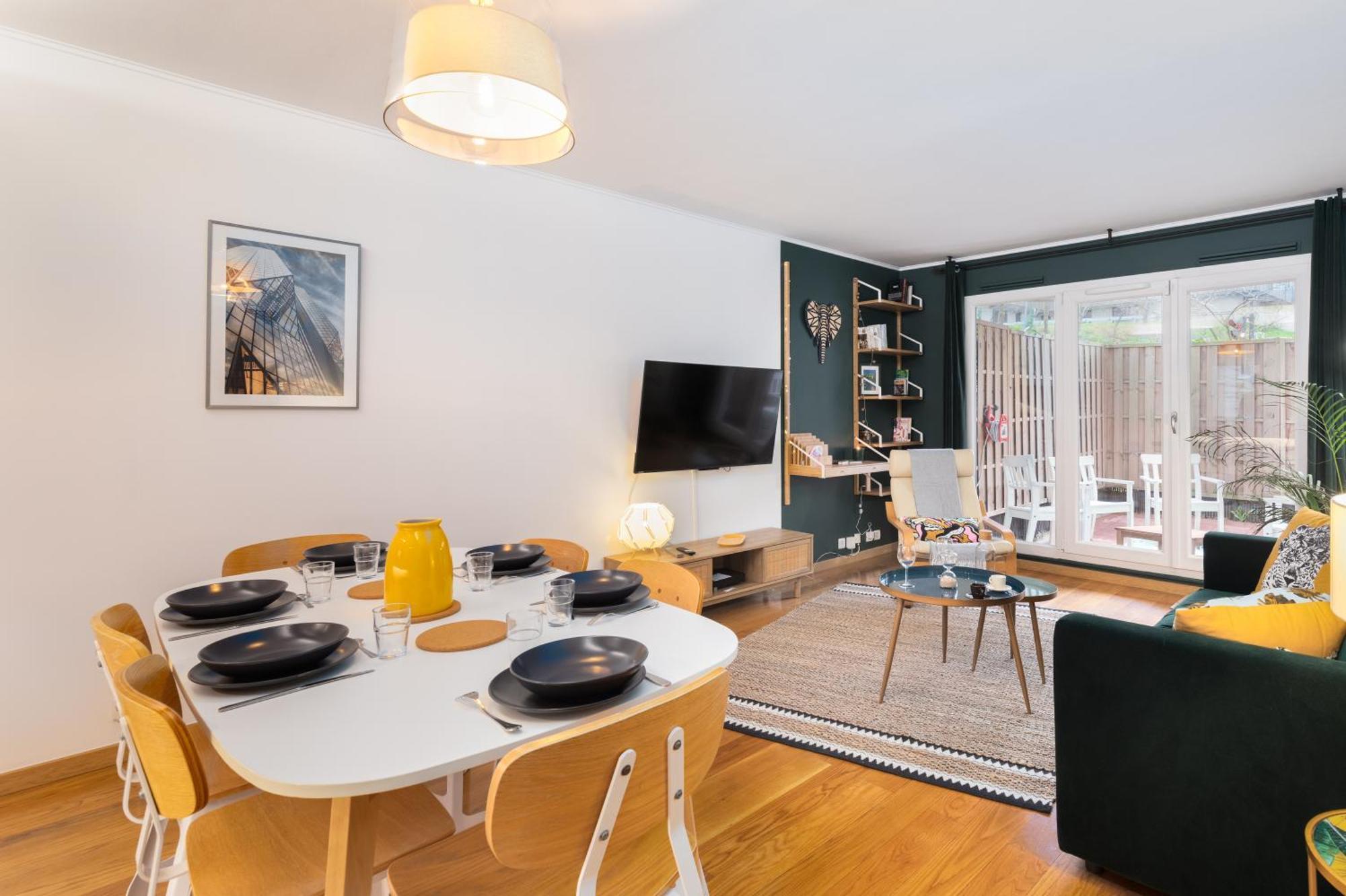 Appartement Cosy'n Paris - Parking Secure - Metro 14 - Wifi - Terrace - Premium Bedding